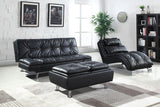 Dilleston Black Tufted Upholstered Back Sofa Bed by Coaster at Eve Furniture