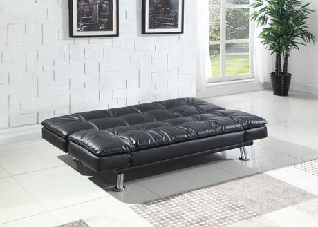 Dilleston Black Tufted Upholstered Back Sofa Bed by Coaster at Eve Furniture