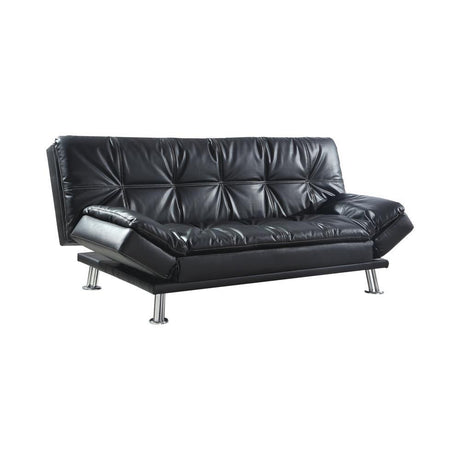 Dilleston Black Tufted Upholstered Back Sofa Bed by Coaster at Eve Furniture