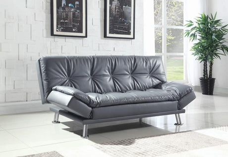 Dilleston Gray Tufted Back Upholstered Sofa Bed by Coaster at Eve Furniture