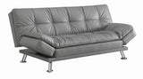 Dilleston Gray Tufted Back Upholstered Sofa Bed by Coaster at Eve Furniture