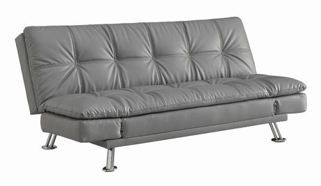 Dilleston Tufted Back Upholstered Sofa Bed Gray