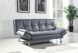 Dilleston Tufted Back Upholstered Sofa Bed Gray