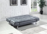 Dilleston Tufted Back Upholstered Sofa Bed Gray