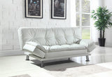 Dilleston Tufted Back Upholstered Sofa Bed White