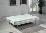 Dilleston White Tufted Back Upholstered Sofa Bed by Coaster at Eve Furniture