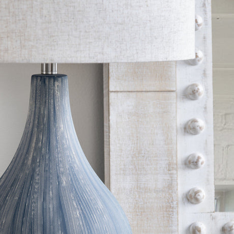 Dillon Blue Table Lamp by Crestview at Eve Furniture