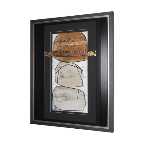 Dim Sum I by Nancy Ngo a Hand Embellished Textured Framed Art Print Matted under Glass by Mercana at Eve Furniture