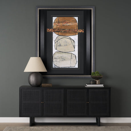 Dim Sum I by Nancy Ngo a Hand Embellished Textured Framed Art Print Matted under Glass by Mercana at Eve Furniture