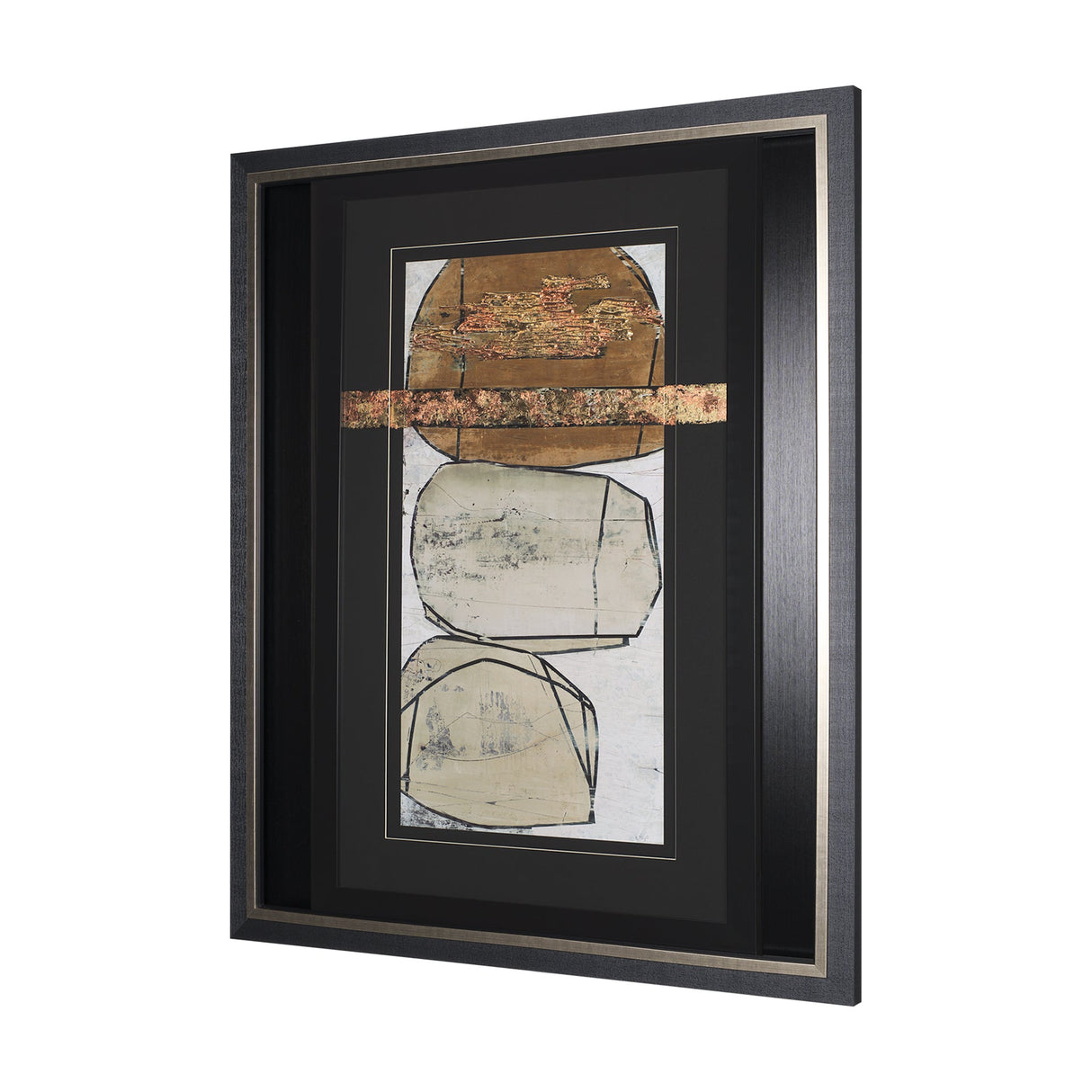 Dim Sum II by Nancy Ngo a Hand Embellished Textured Framed Art Print Matted under Glass by Mercana at Eve Furniture