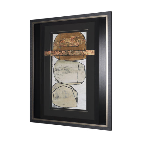 Dim Sum II by Nancy Ngo a Hand Embellished Textured Framed Art Print Matted under Glass by Mercana at Eve Furniture