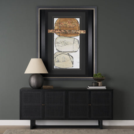 Dim Sum II by Nancy Ngo a Hand Embellished Textured Framed Art Print Matted under Glass by Mercana at Eve Furniture