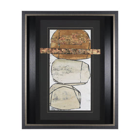 Dim Sum II by Nancy Ngo a Hand Embellished Textured Framed Art Print Matted under Glass by Mercana at Eve Furniture