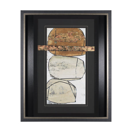 Dim Sum II by Nancy Ngo a Hand Embellished Textured Framed Art Print Matted under Glass by Mercana at Eve Furniture