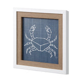 Dimegemess Crab I by Mercana Studio a Hand Embellished Textured Framed Art Print by Mercana at Eve Furniture