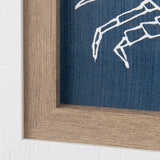 Dimegemess Crab I by Mercana Studio a Hand Embellished Textured Framed Art Print by Mercana at Eve Furniture