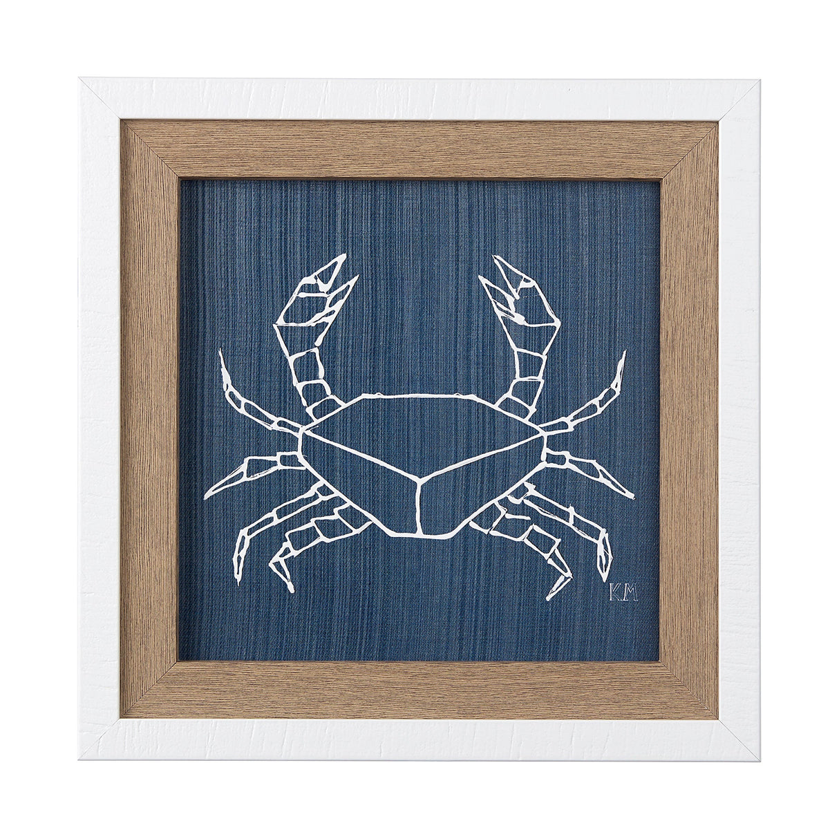 Dimegemess Crab I by Mercana Studio a Hand Embellished Textured Framed Art Print by Mercana at Eve Furniture