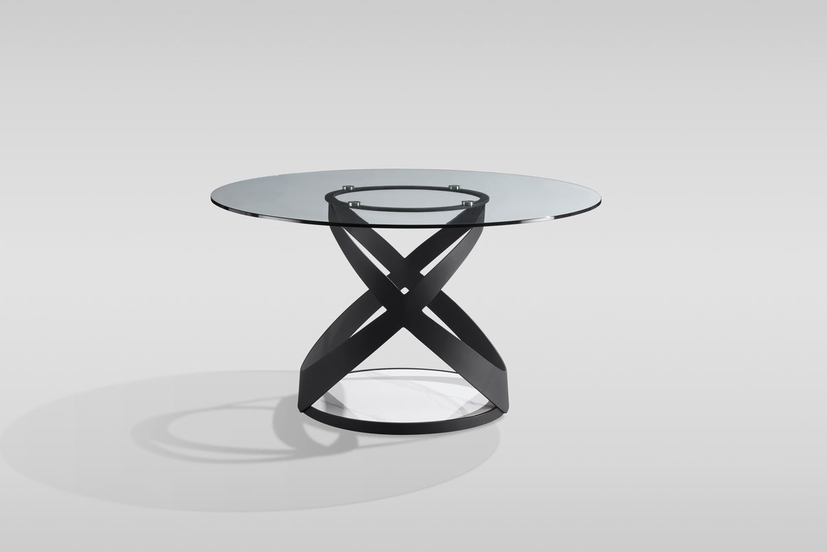 Dimi (Clear Glass/Black) Dining Room Set by New Era Innovations at Eve Furniture