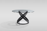 Dimi (Clear Glass/Black) Dining Room Set by New Era Innovations at Eve Furniture