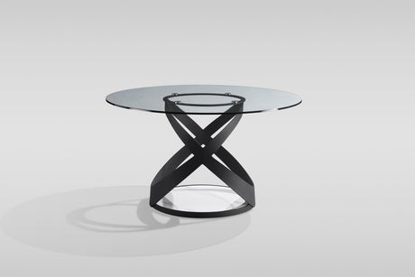 Dimi (Clear Glass/Black) Dining Room Set by New Era Innovations at Eve Furniture