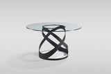Dimi (Clear Glass/Black) Dining Room Set by New Era Innovations at Eve Furniture