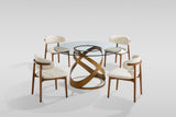 Dimi (Clear Glass/Bronze) Dining Room Set by New Era Innovations at Eve Furniture