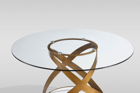 Dimi (Clear Glass/Bronze) Dining Room Set by New Era Innovations at Eve Furniture