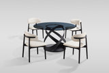 Dimi (Smoke Glass/Black) Dining Room Set by New Era Innovations at Eve Furniture