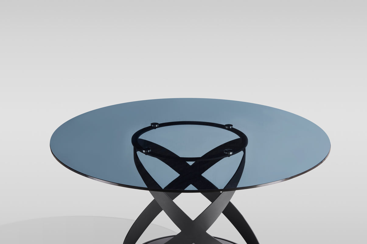 Dimi (Smoke Glass/Black) Dining Room Set by New Era Innovations at Eve Furniture