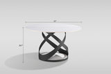Dimi (WH/BK) 5-Piece Dining Room Set by New Era Innovations at Eve Furniture
