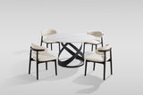 Dimi (WH/BK) 5-Piece Dining Room Set by New Era Innovations at Eve Furniture