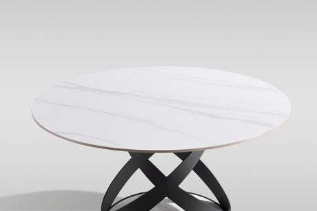 Dimi (WH/BK) 5-Piece Dining Room Set by New Era Innovations at Eve Furniture