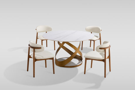Dimi (WH/BRZ) Dining Room Set by New Era Innovations at Eve Furniture