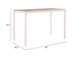 Dimira Natural Outdoor Bar Table by Zuomod at Eve Furniture
