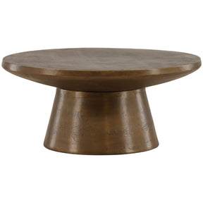 Dimitri Coffee Table, Antique Brass by Dovetail at Eve Furniture
