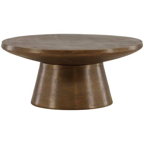 Dimitri Coffee Table, Antique Brass by Dovetail at Eve Furniture