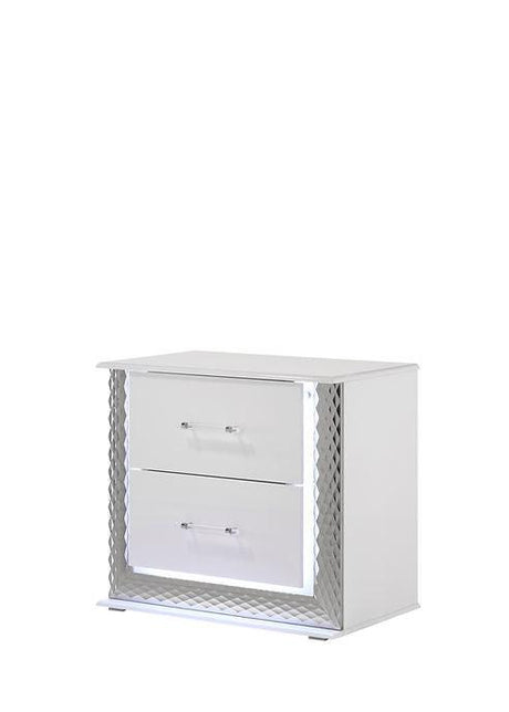 Dina Led White Platform Bedroom Set by New Era Innovations at Eve Furniture