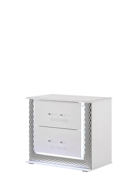 Dina Led White Platform Bedroom Set by New Era Innovations at Eve Furniture