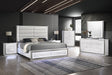 Dina Led White Platform Bedroom Set by New Era Innovations at Eve Furniture