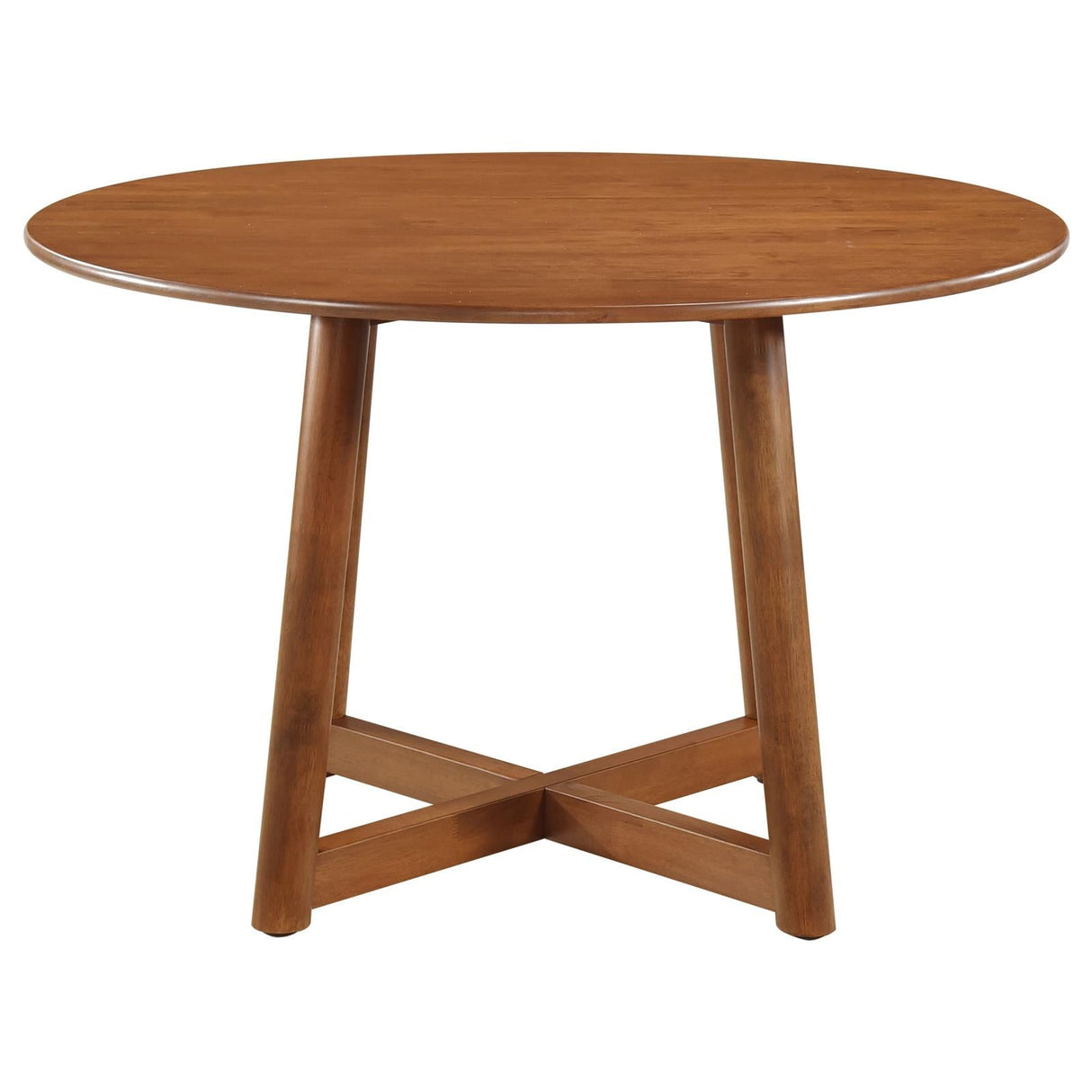 Dinah Walnut 5-Piece Round Solid Wood Dining Set