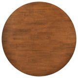 Dinah Walnut 5-Piece Round Solid Wood Dining Set by Coaster at Eve Furniture
