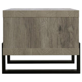 Dinard Gray Driftwood Coffee Table with Shelf by Coaster at Eve Furniture