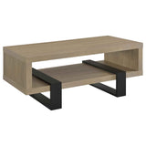 Dinard Latte Engineered Wood Cocktail Coffee Table by Coaster at Eve Furniture