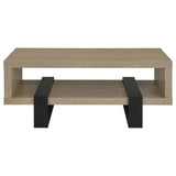 Dinard Latte Engineered Wood Cocktail Coffee Table by Coaster at Eve Furniture