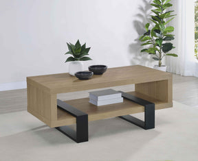 Dinard Latte Engineered Wood Cocktail Coffee Table by Coaster at Eve Furniture