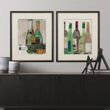Dinner Party I by Samuel Dixon a Hand Embellished Textured Framed Art Print Matted under Glass by Mercana at Eve Furniture