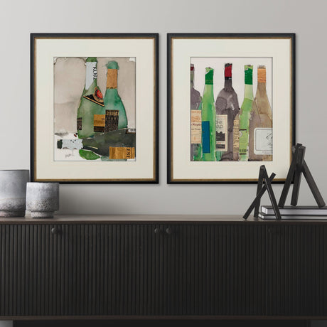 Dinner Party I by Samuel Dixon a Hand Embellished Textured Framed Art Print Matted under Glass by Mercana at Eve Furniture