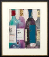 Dinner Party II by Samuel Dixon a Hand Embellished Textured Framed Art Print Matted under Glass by Mercana at Eve Furniture