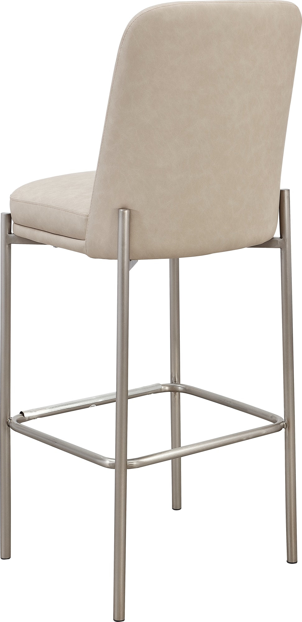 Dion Camel/Brushed Nickel Upholstered Bar Stool (Set of 2) by Modus Furniture at Eve Furniture