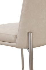 Dion Camel/Brushed Nickel Upholstered Bar Stool (Set of 2) by Modus Furniture at Eve Furniture